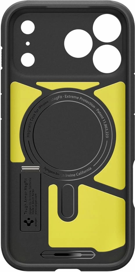 Mbështjellës Spigen Tough Armor T MagSafe për iPhone 17 Pro Max, gri