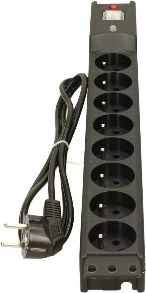 Kasë Lestar LXARM 810, 8 prizë, 1.5m, e zezë