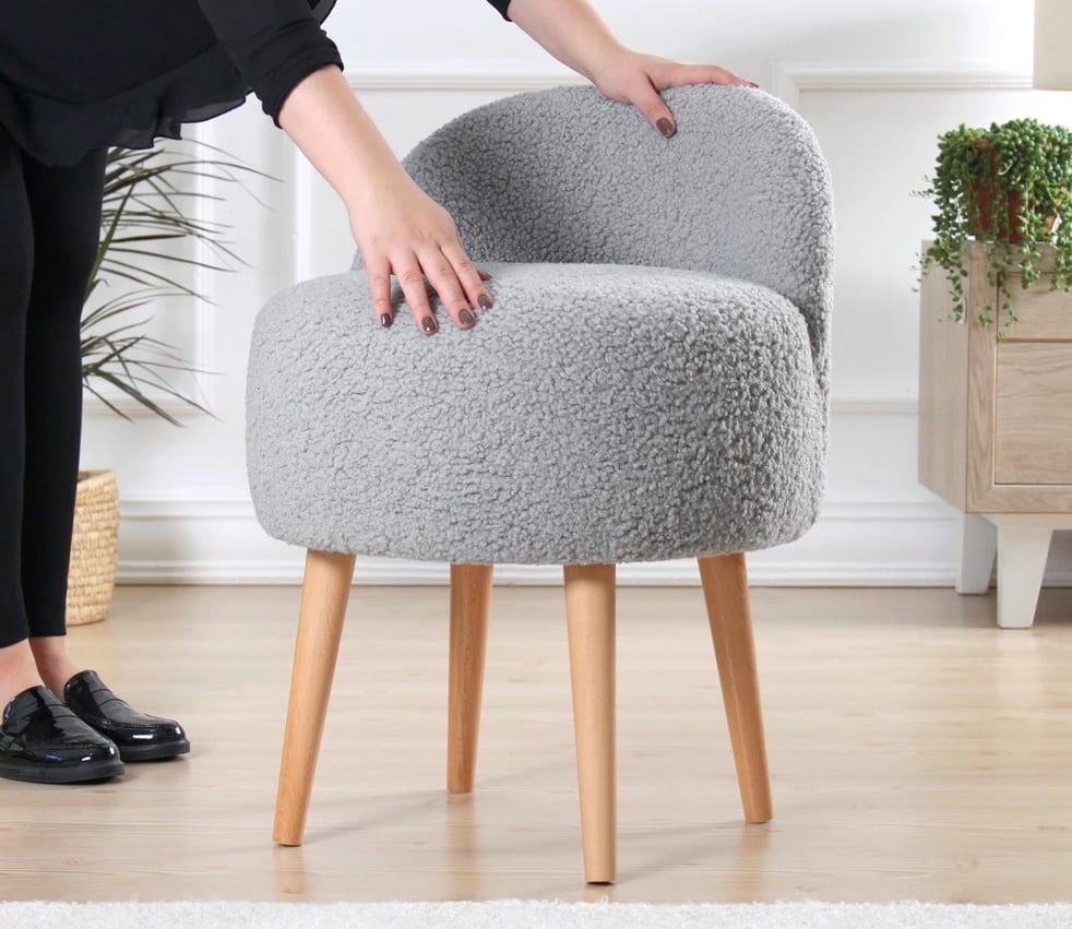 Pouf Atelier del Sofa, Rufmee, ngjyrë gri