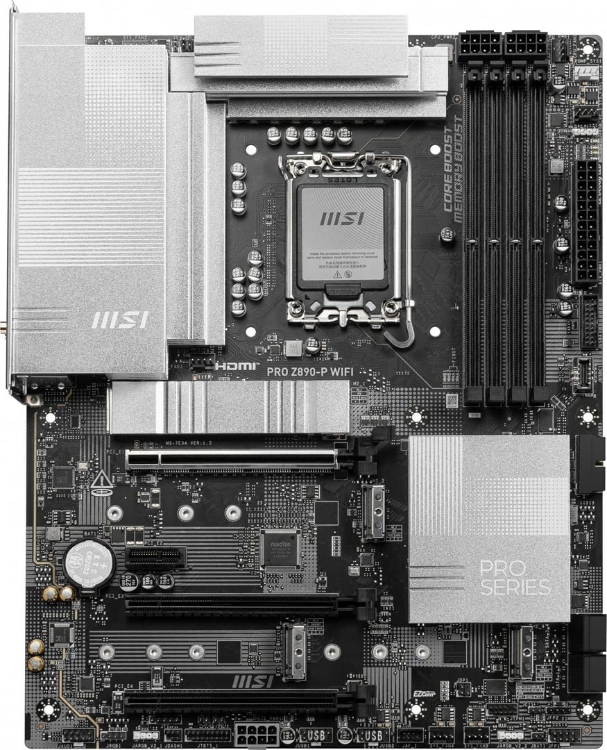 Pllakë amë MSI PRO Z890-P WIFI, Intel Z890, ATX, E zezë