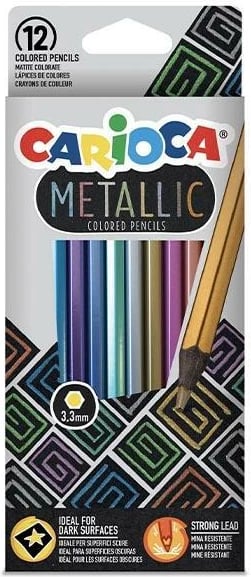 Lapsa ngjyrosës Carioca 12 Ngjyra Metalike