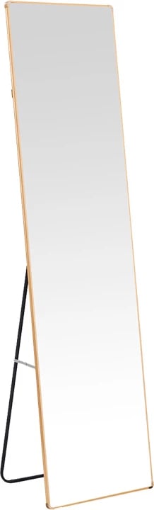 Pasqyrë dyshemeje Moira, alumin, ngjyrë ari, 40x28x150cm