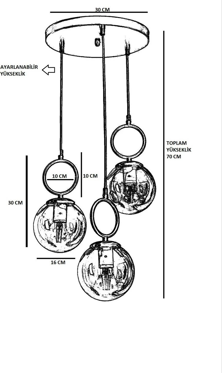 Llambadar Opviq, bakër, 8486-3