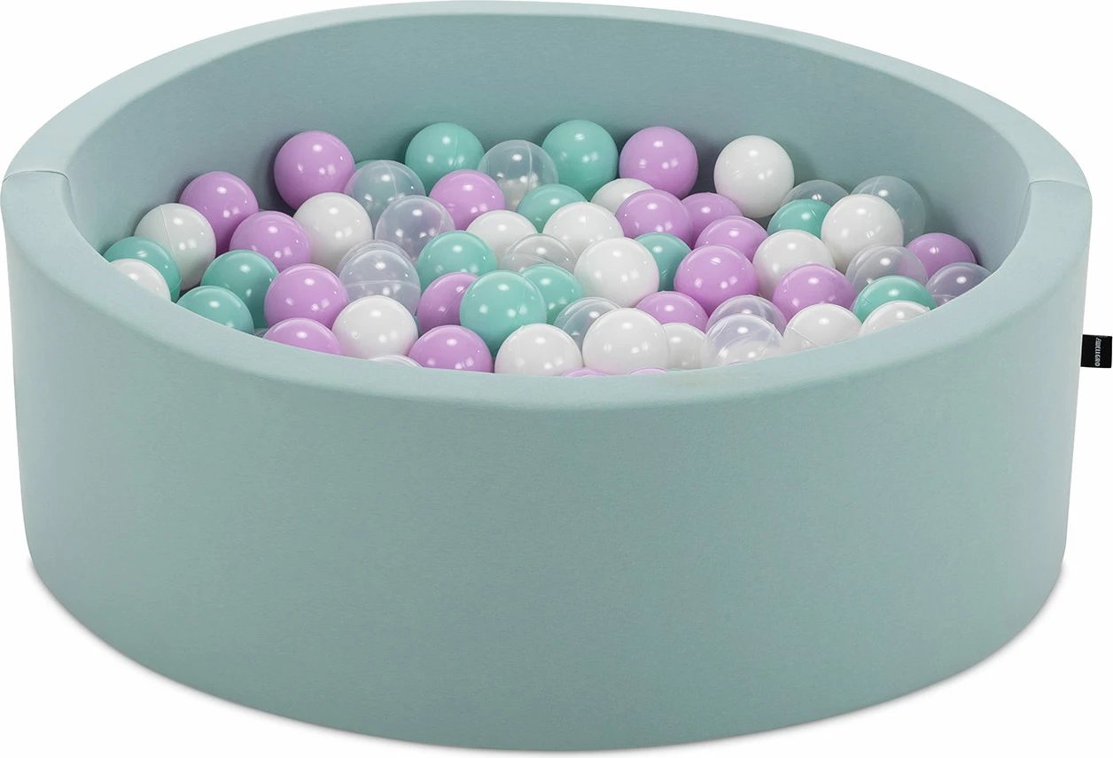 Pishinë me topa për fëmijë, Bubble Pop 200 v3, ngjyrë mint