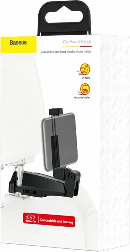 Mbështjellës Baseus për ulëse makine, model SUHZ-A01, për telefona 4.0''-6.5'', i zi