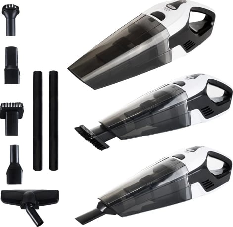 Fshesë me korrent pa qese dorëmbajtëse, Camry, CR 7046, 0.5L 200W 7000Pa HEPA H12, pa kabllo 20 min, set me 4 koka Fshesë me korrent pa qese dorëmbajtëse, Camry, CR 7046, 0.5L 200W 7000Pa HEPA H12, pa kabllo 20 min, set me 4 koka