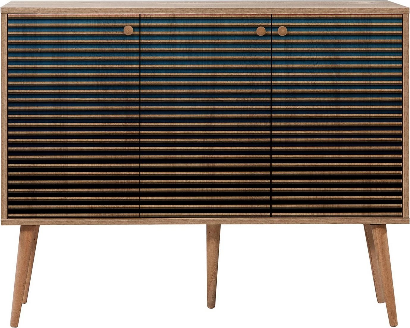 Konsol Hanah Home, Mega-222, ngjyrë lisi Sonoma