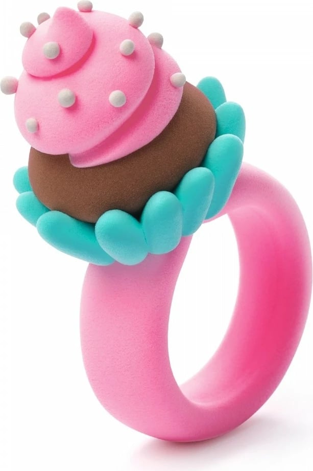 Set kreativ me plastelinë Hey Clay Bijou Sweet Rings, 6 ngjyra, për fëmijë