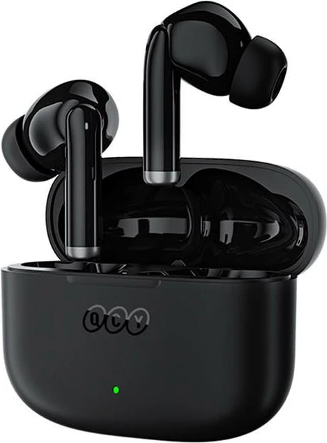 Kufje TWS QCY T19, Bluetooth 5.1, me kuti karikimi, e zezë