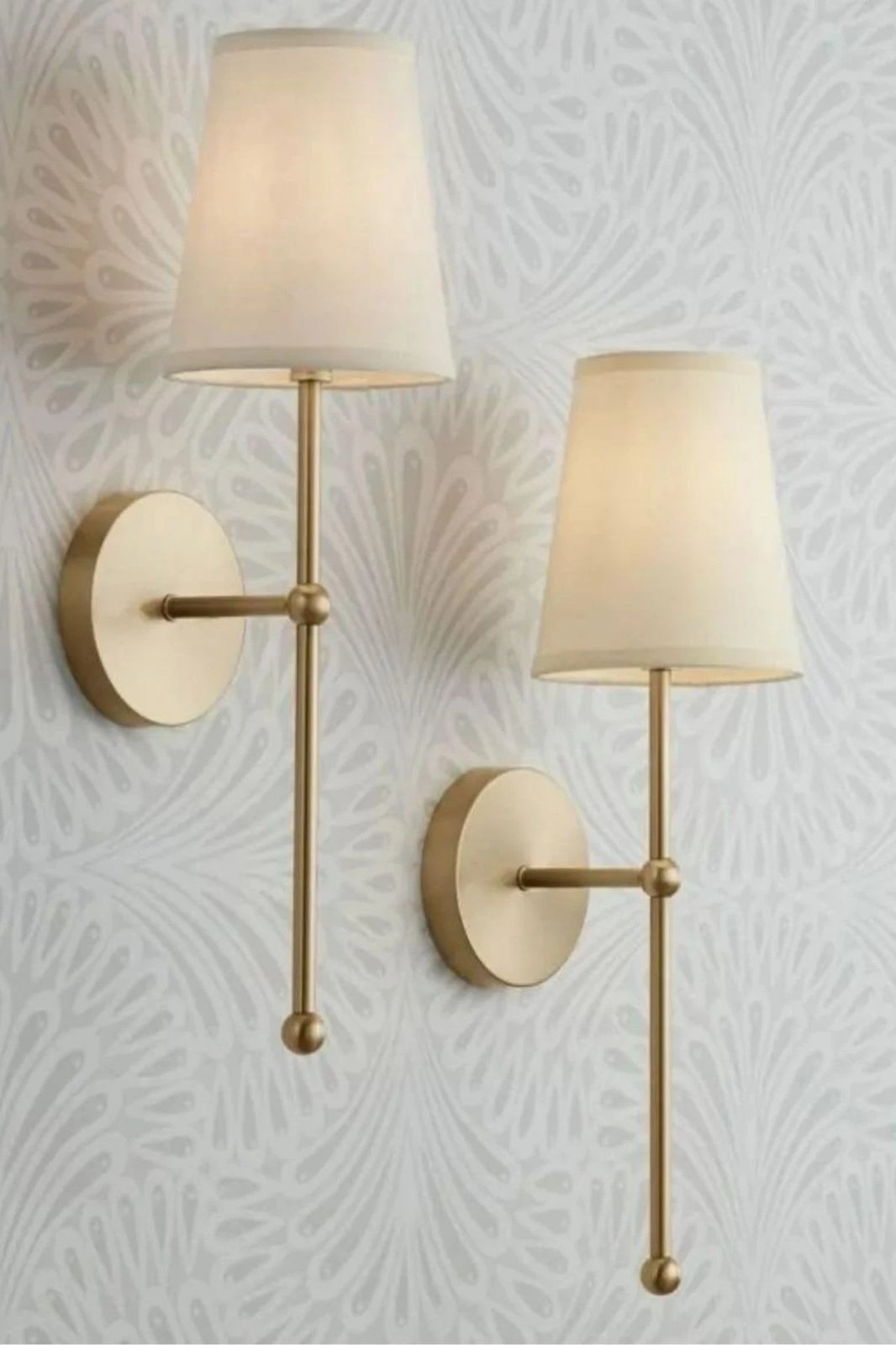 Aplik muri Opviq, Brice, ngjyrë ari dhe e bardhë, abazhuri tekstili