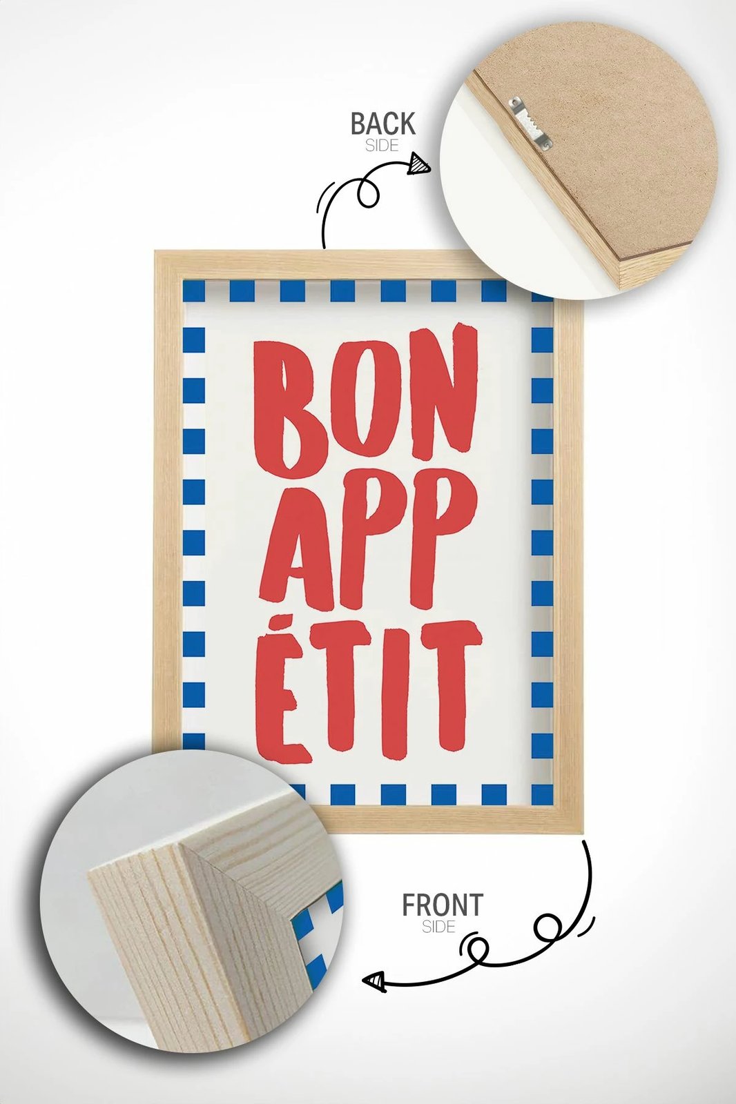 Pikturë dekorative me kornizë, Wallity, Ersy1Ham2, shumëngjyrëshe, 33x48cm