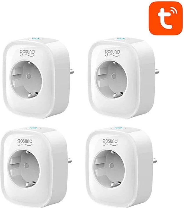 Prizë e mençur WiFi Gosund SP1, set 4 copë, Type F, e bardhë