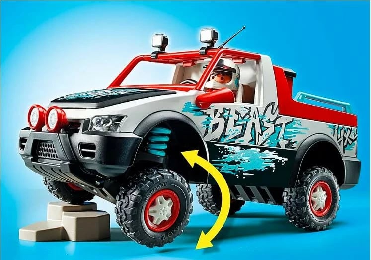 Set lodrash Playmobil City Life 71430, makinë garash RC, 74 pjesë