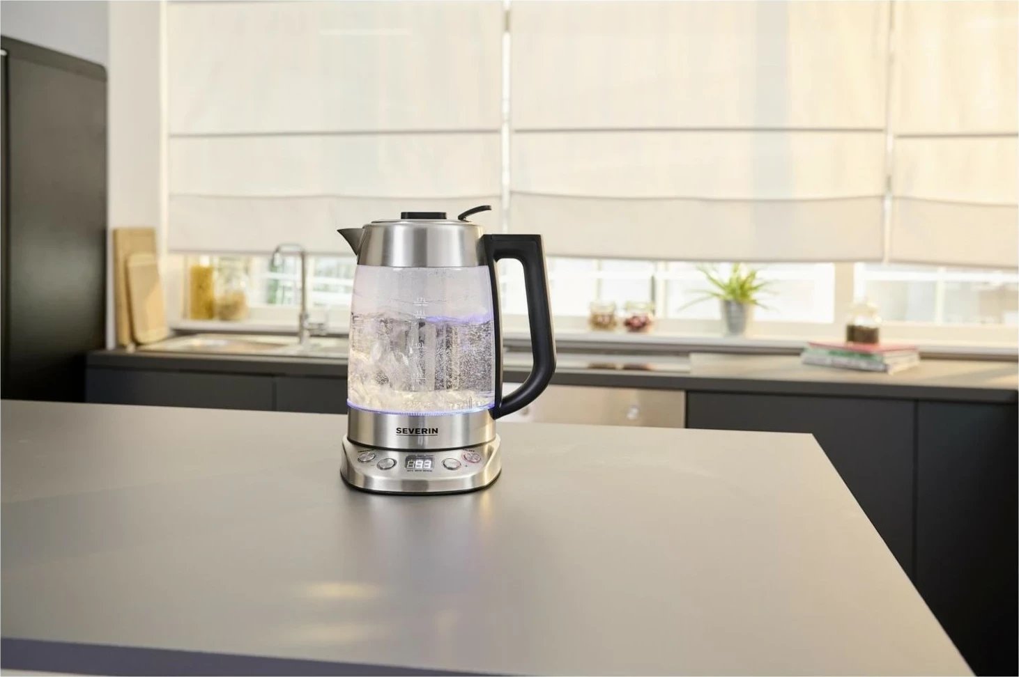 Çajnik elektrik Severin WK 3480, 1.7L, argjend