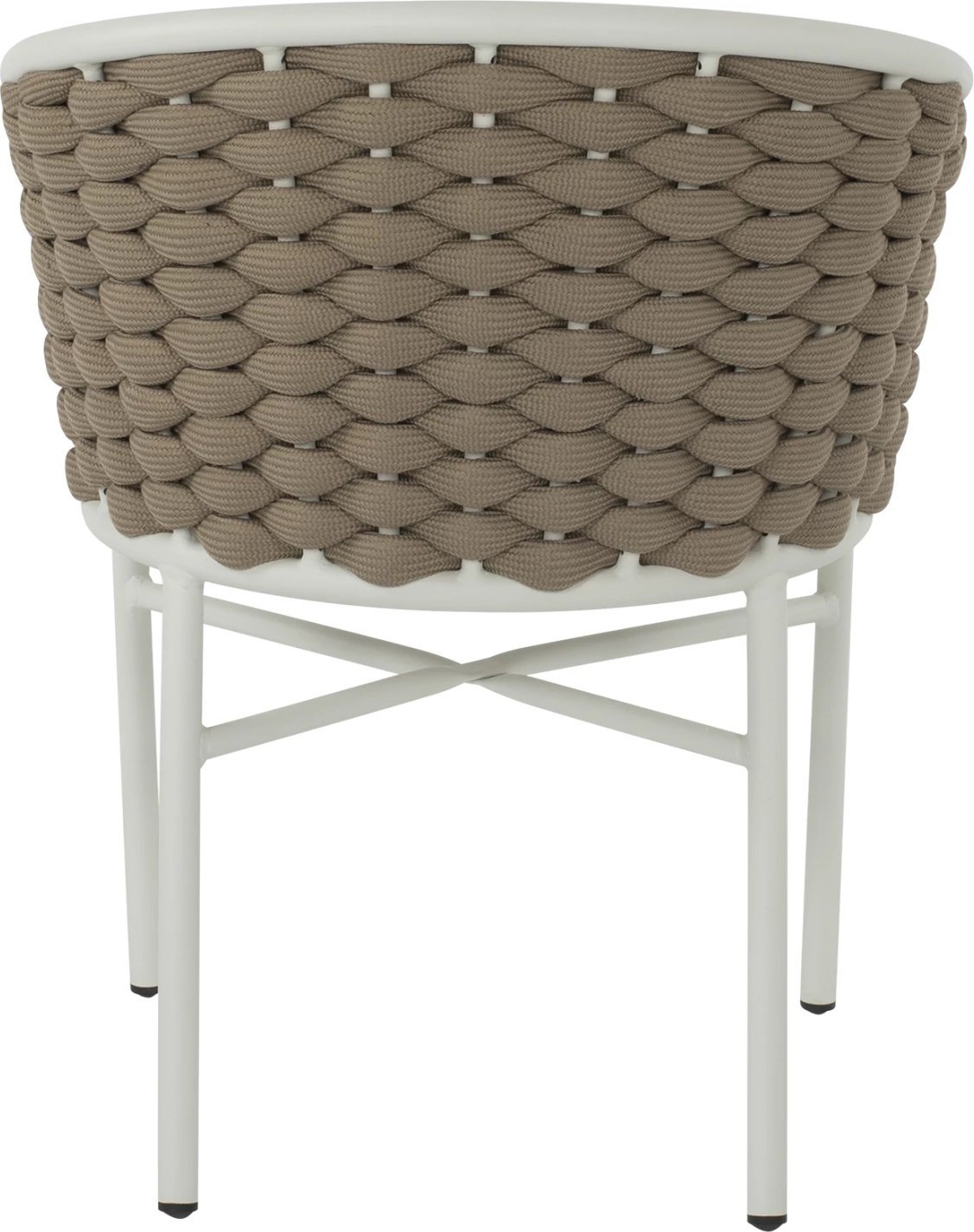 Karrige alumini FH5859.02, e bardhë dhe beixh me litar shkumë