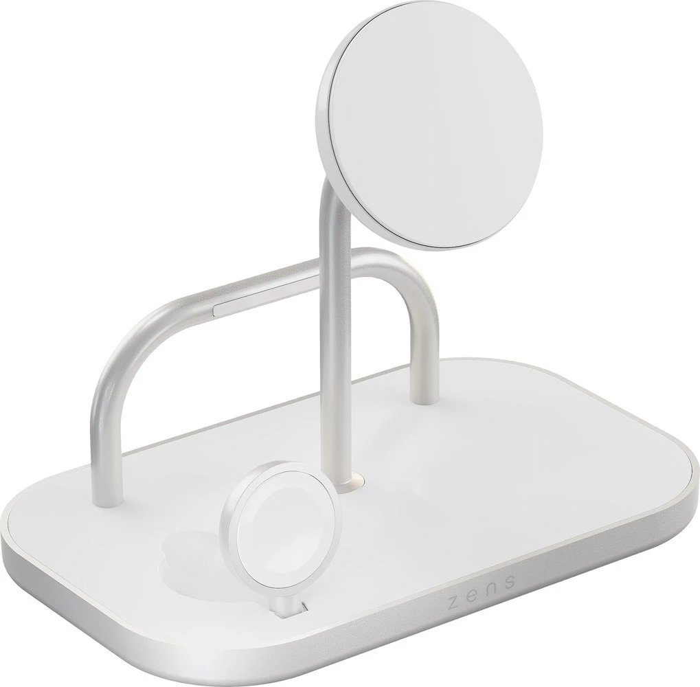 Karikues wireless No name ZEDC29W/00, 15 W, 4 pajisje, Argjendtë/Bardhë