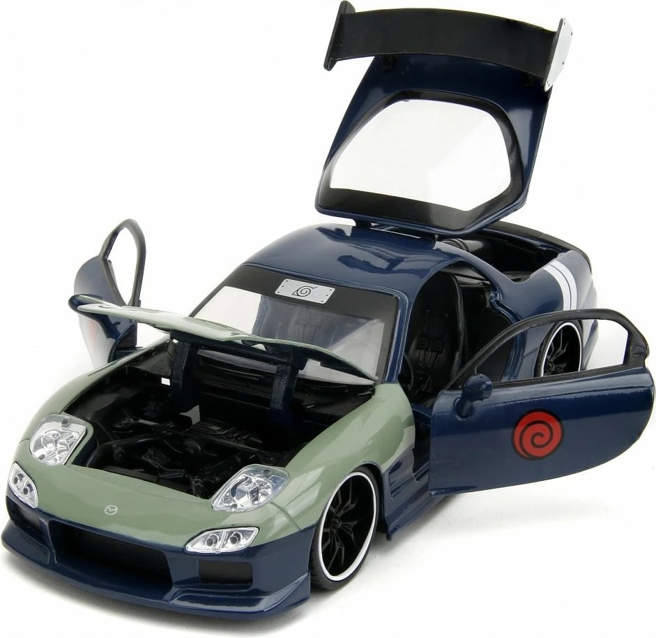 Makine model Jada Toys Mazda RX-7 1:24 me figurë Kakashi Hatake, Naruto Shippuden, Jeshile/Kaltër Makine model Jada Toys Mazda RX-7 1:24 me figurë Kakashi Hatake, Naruto Shippuden, Jeshile/Kaltër