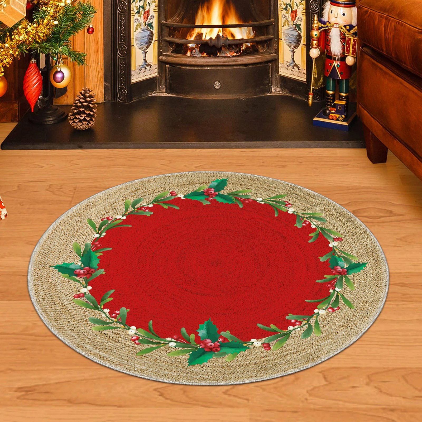 Qilim i rrumbullakët, shumëngjyrësh, Conceptum Hypnose, Woobtny0516, 80x80cm