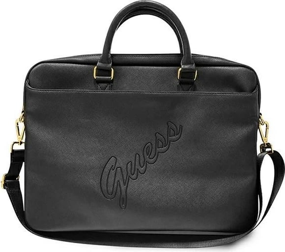 Çantë laptopi Guess Saffiano GUCB15PUSASBK, 16 inç, e zezë