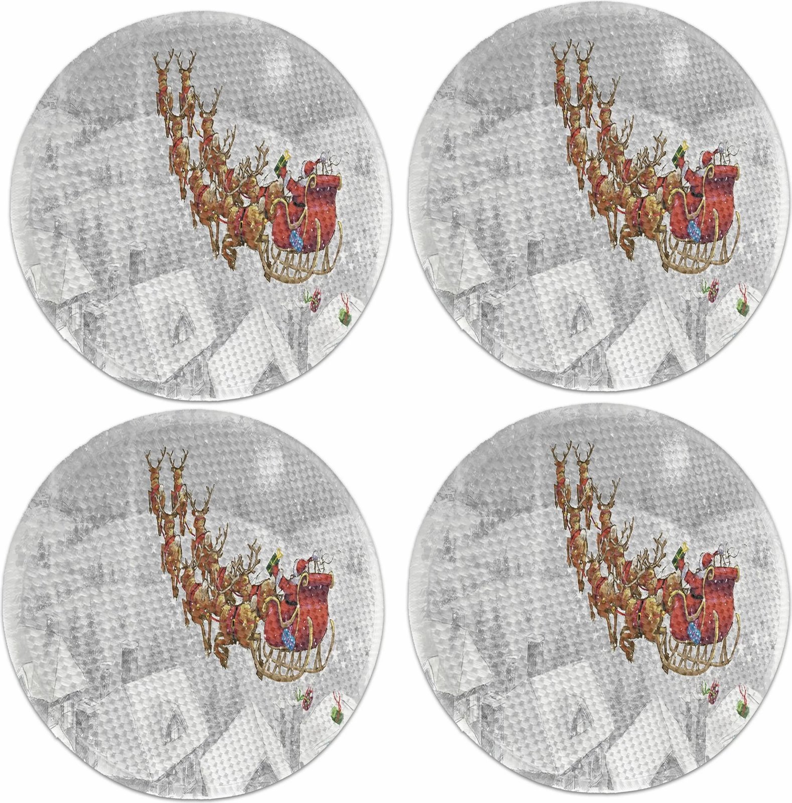 Set nënshtruesish tavoline Hermia Concept, shumëngjyrësh, 3532Supla (4 copë)