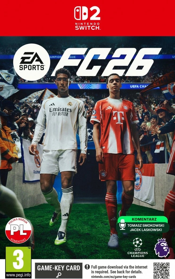 lojë Nintendo Switch 2, Cenega, EA Sports FC 26, kartë‑kod (GK), PEGI 3