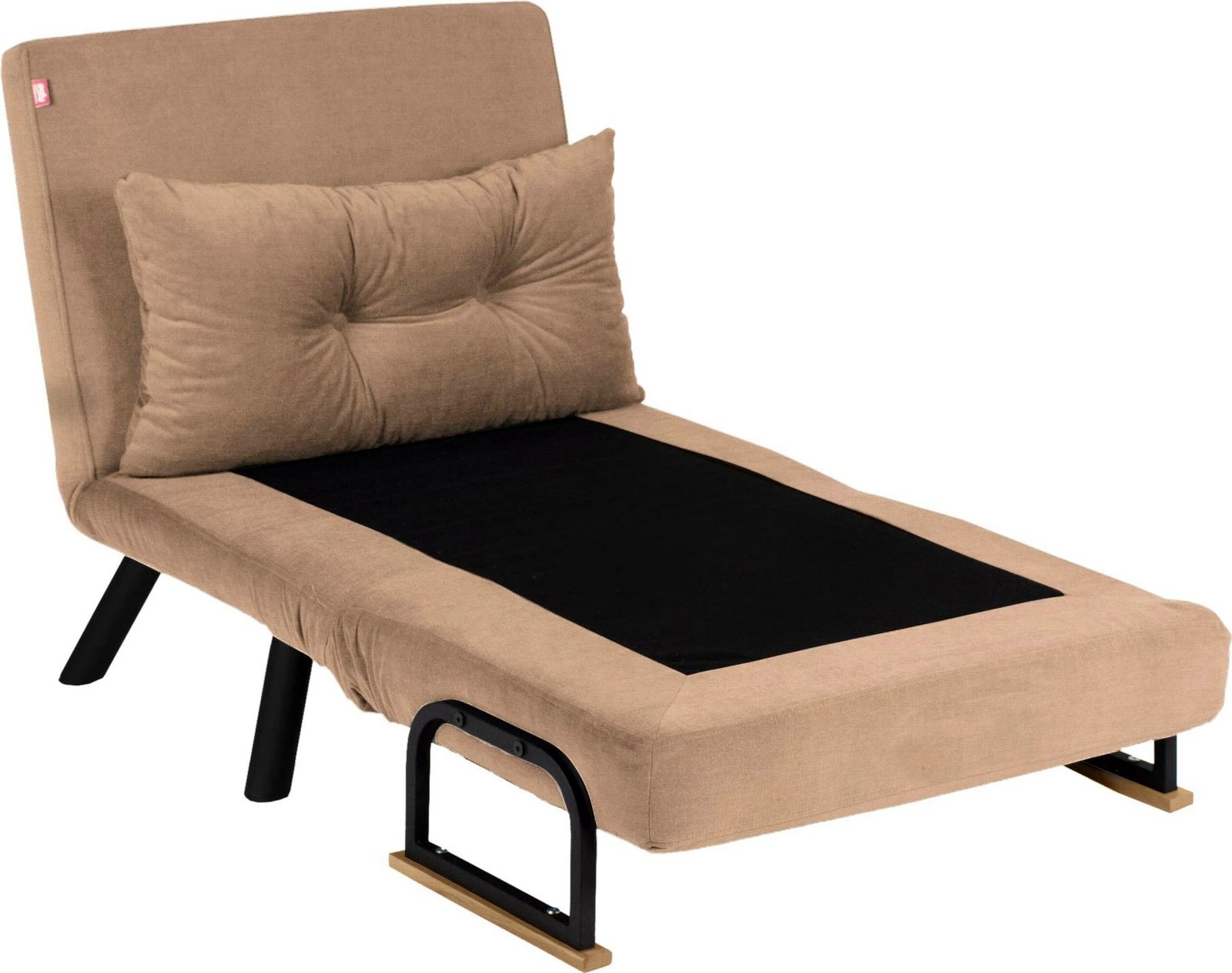 Krevate-kolltuk një vendësh Sando, kafe e çelët, Atelier del Sofa