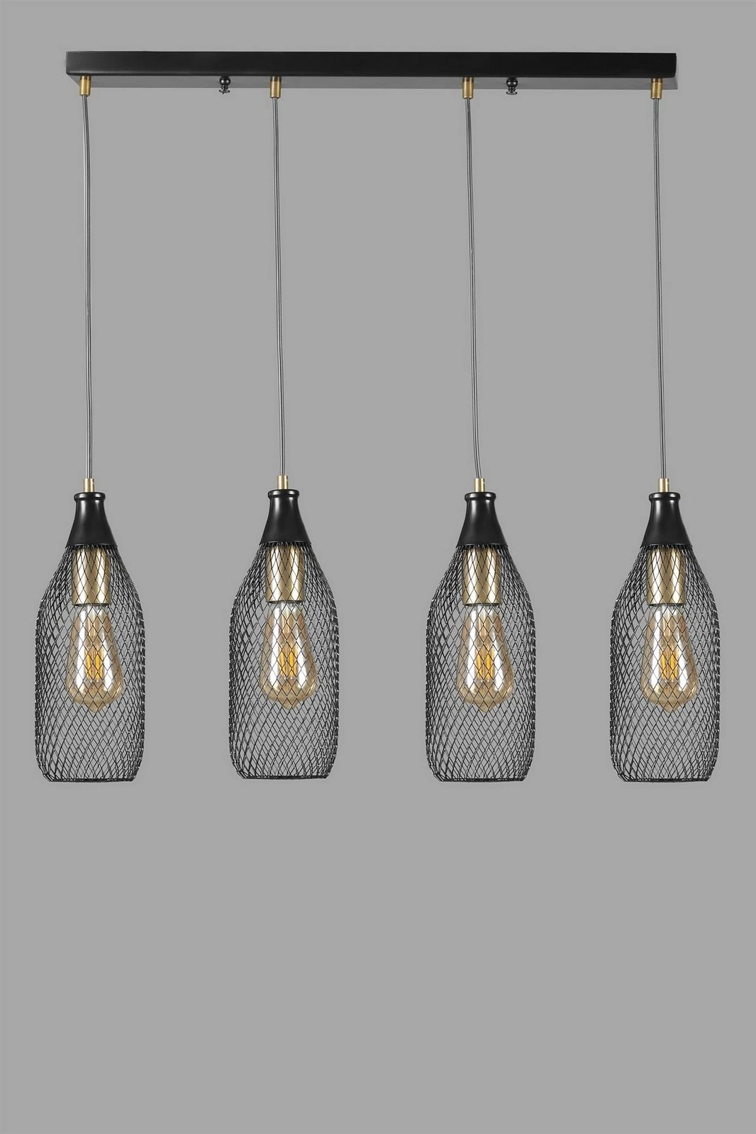 Llambë tavani Opviq Rio, 4 vendesh, e zezë