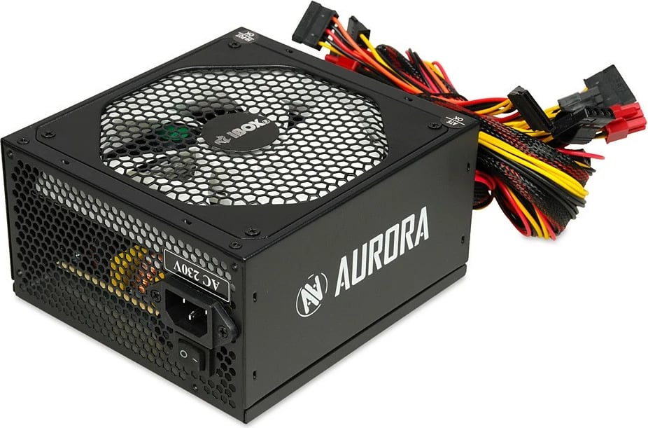 Kasë furnizimi iBOX Aurora 700W, Gaming, 14 cm fan, e zezë Kasë furnizimi iBOX Aurora 700W, Gaming, 14 cm fan, e zezë
