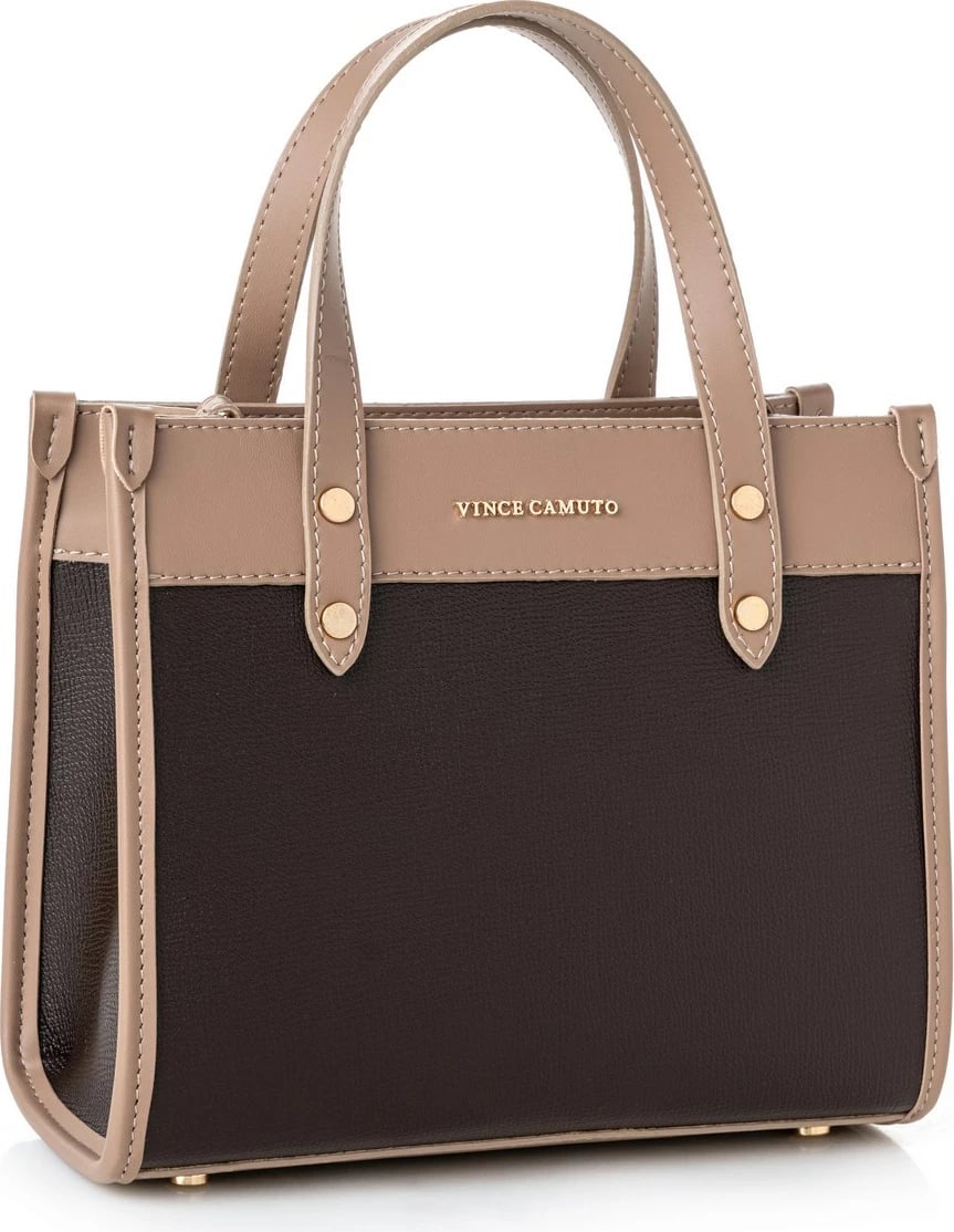 Çantë tote Vince Camuto, Cortona, ngjyrë kafe dhe mink