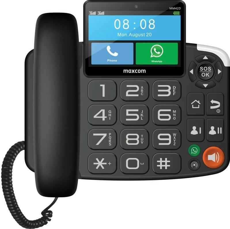 Telefon fiks Maxcom MM 42D SE 4G, Android, 16 GB, E zezë