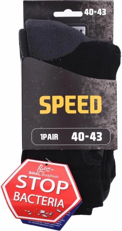 Çorape të mesme Magnum unisex, të zeza/gri