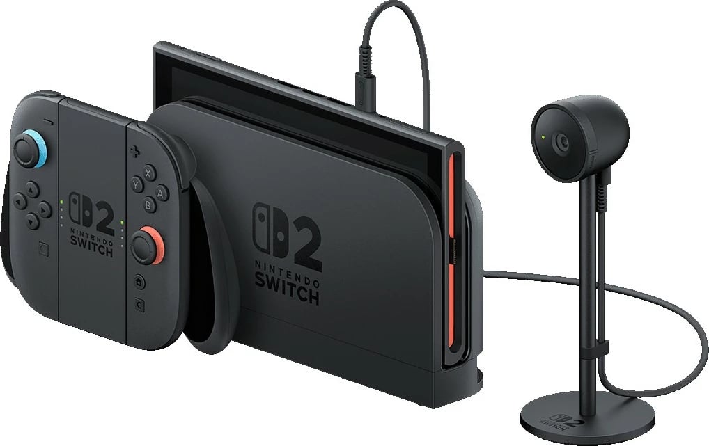 Kamerë Nintendo Switch 2, kënd shikimi 110°, e zezë