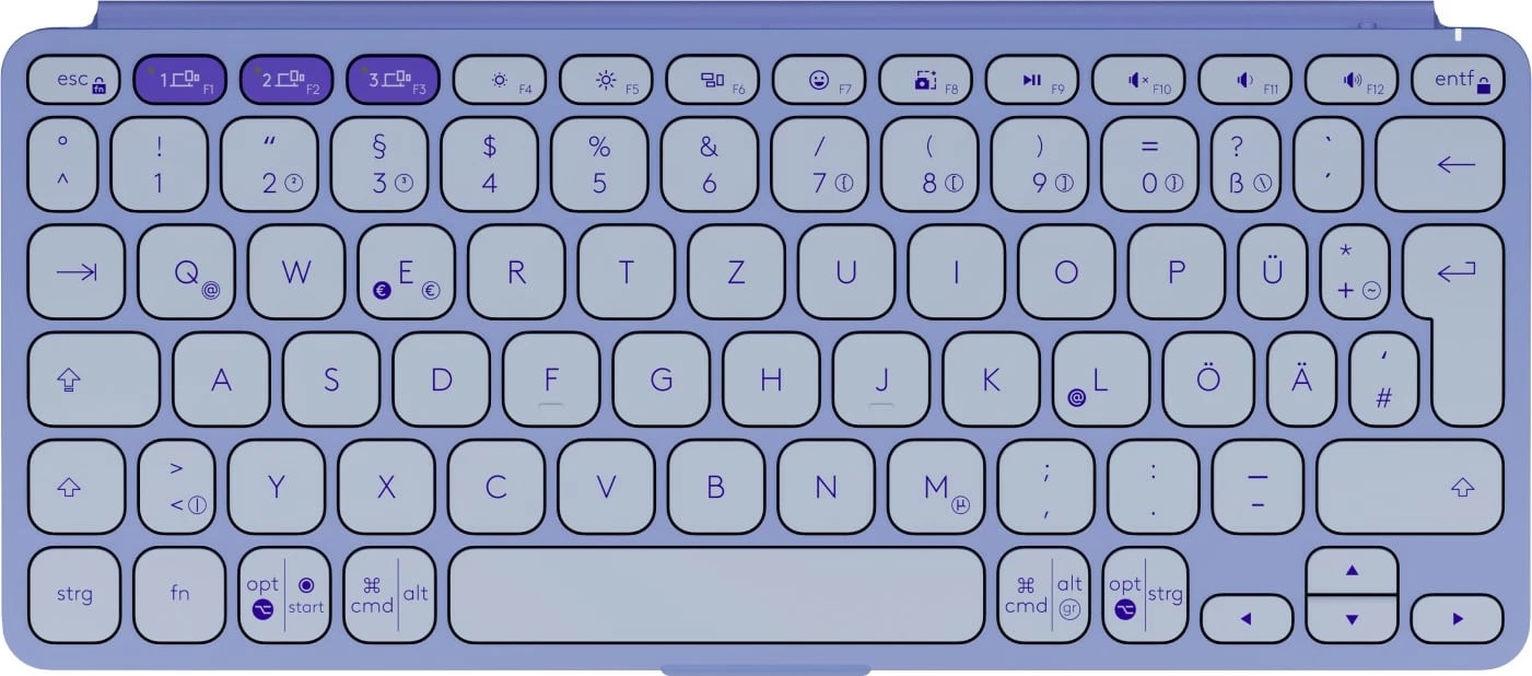 Tastierë Logitech Keys-To-Go 2, DE, lilac Tastierë Logitech Keys-To-Go 2, DE, lilac