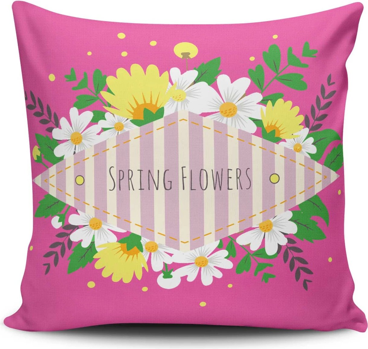 Jastëk dekorativ, shumëngjyrësh, Aberto Design, NKRLNT-316, 43x43cm