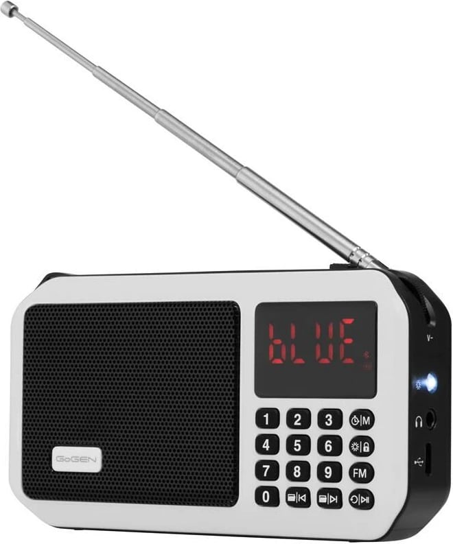 Radio Portative me Bluetooth, Micro SD, Lcd dhe FM Digjital GOGEN GOGFMP125BTW