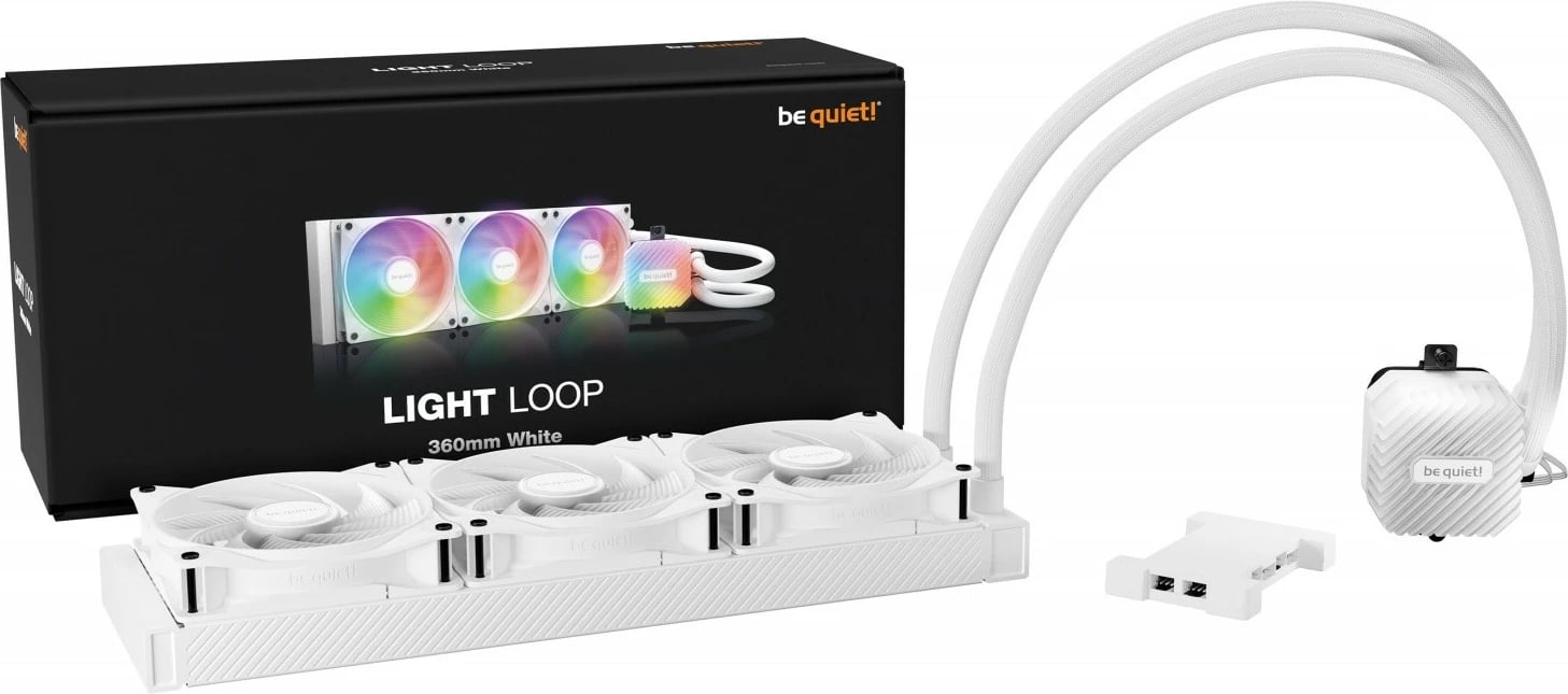 Kasë ftohje me ujë Be quiet! Light Loop 360mm, ARGB, e bardhë