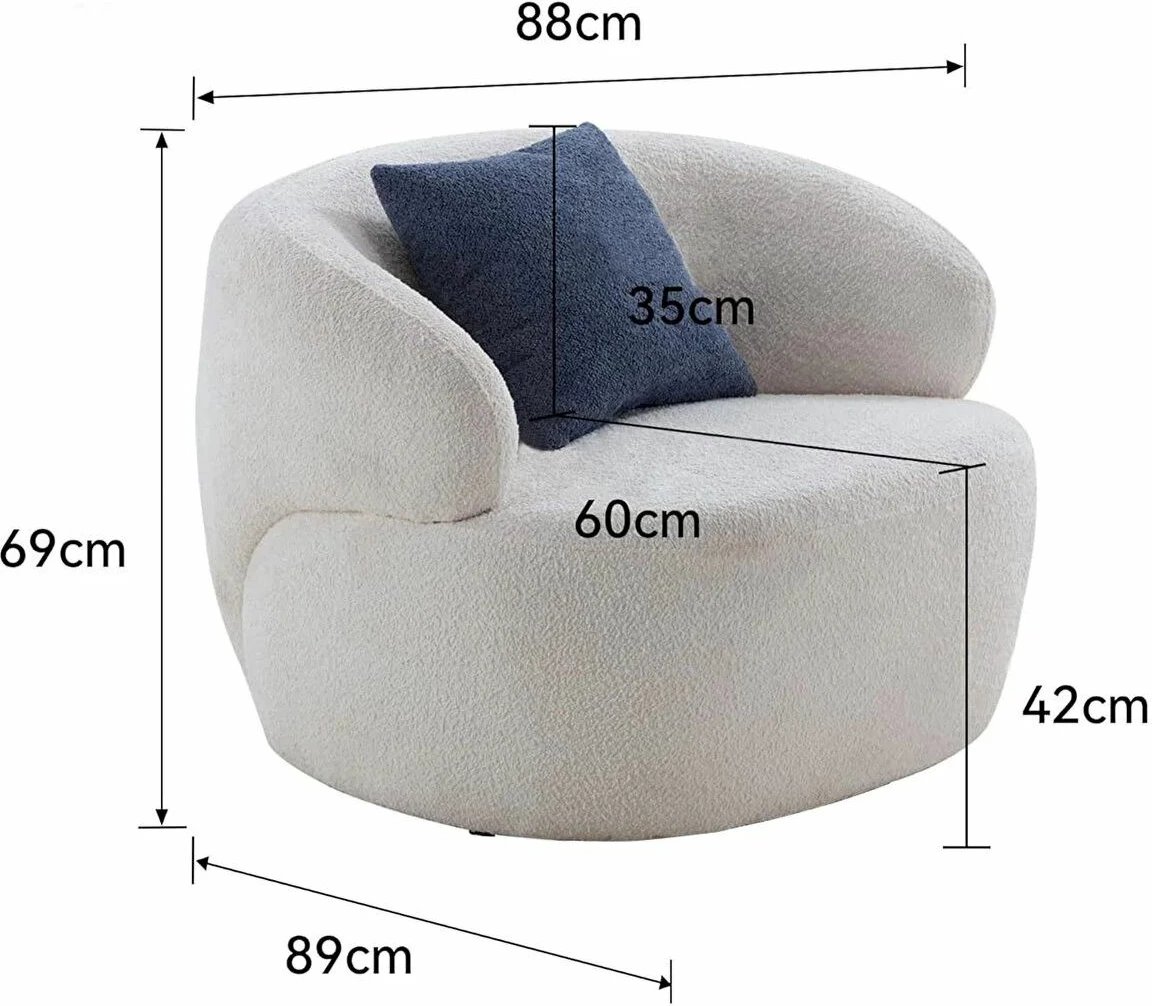 Karrige Wing Venedik, e bardhë, Atelier del Sofa