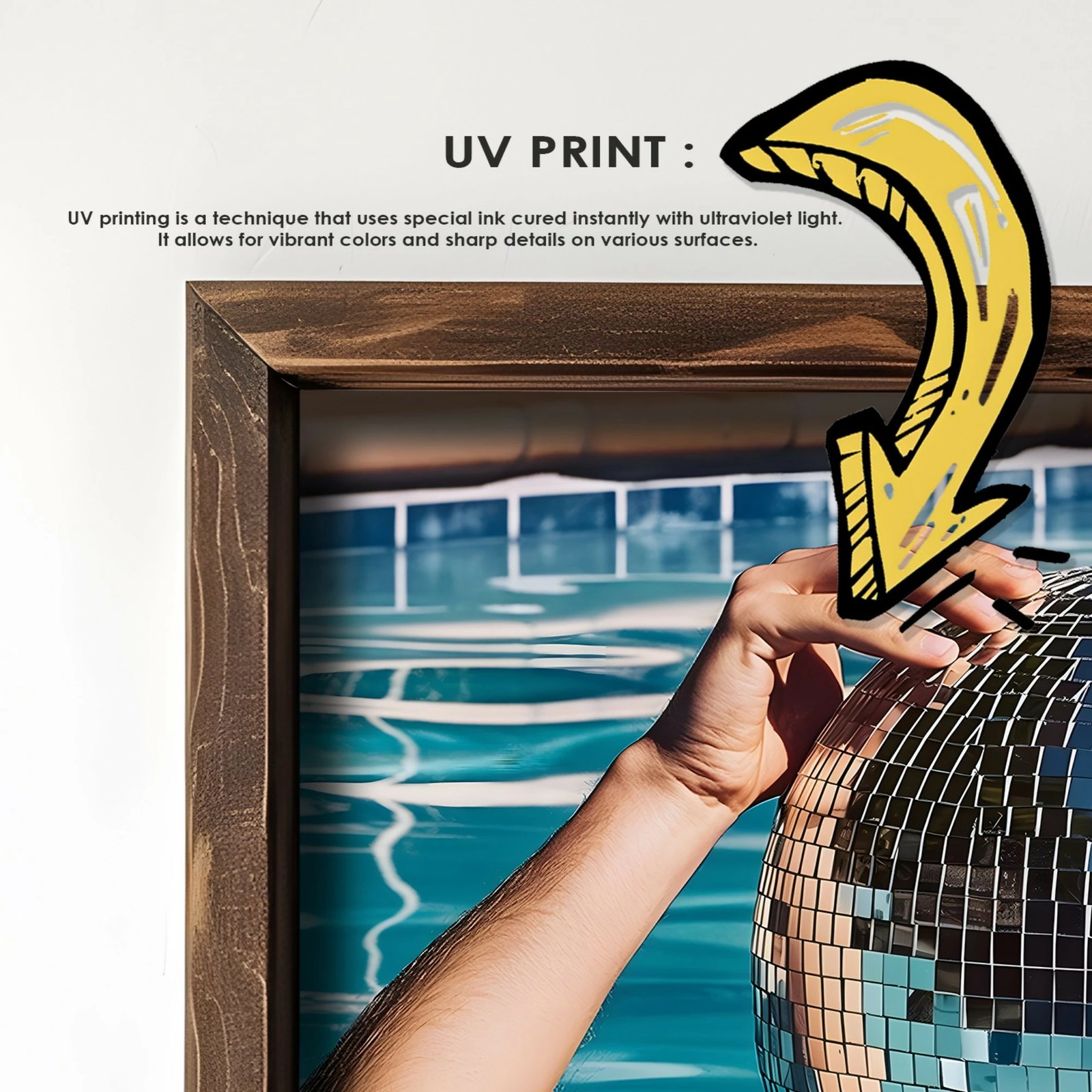 Pikturë dekorative me kornizë MDF, Wallity, GE109-L