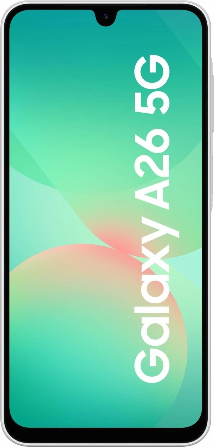 Celular Samsung Galaxy A26, 6.7", 6+128GB, 5G, i bardhë