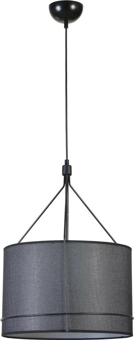 Llambë tavani Opviq, trup metalik, kapak prej tekstili, e zezë, 40x70cm, 8802-1