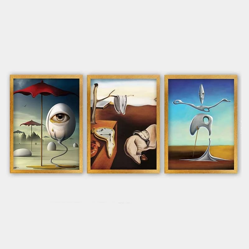 Pikturë dekorative me kornizë (3 copë), Wallity, 3AC_UN65686_3545