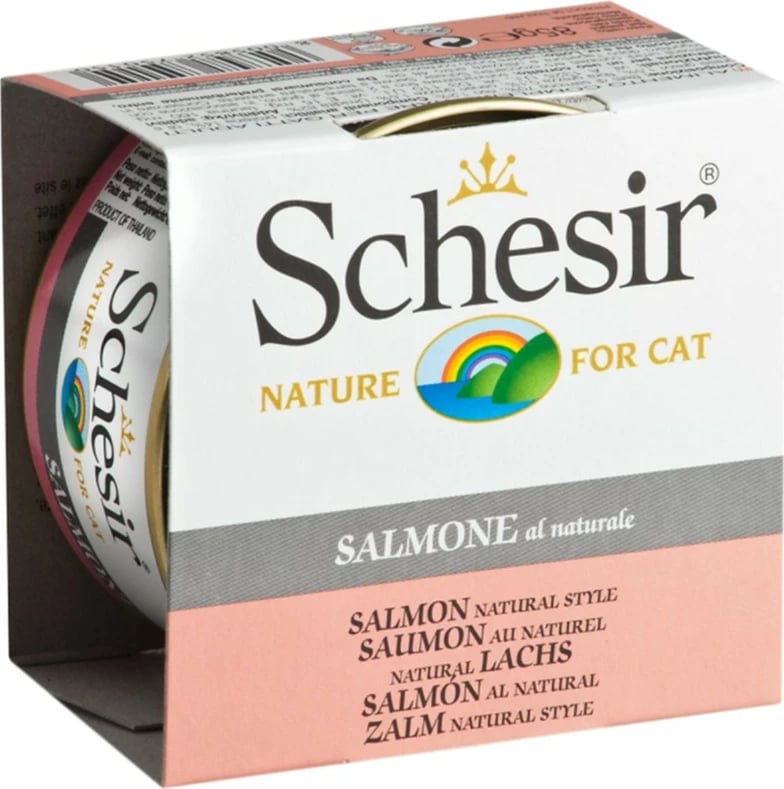 Ushqim për mace Schesir, salmon, 85gr