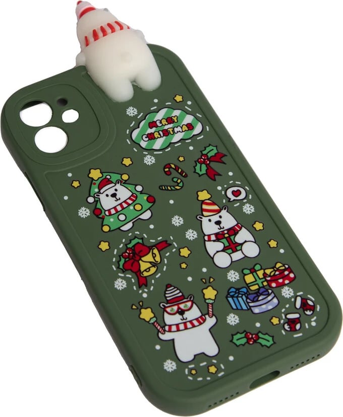 Fotroll për telefon IP11 TECH TIME Christmas Edition Green Toy