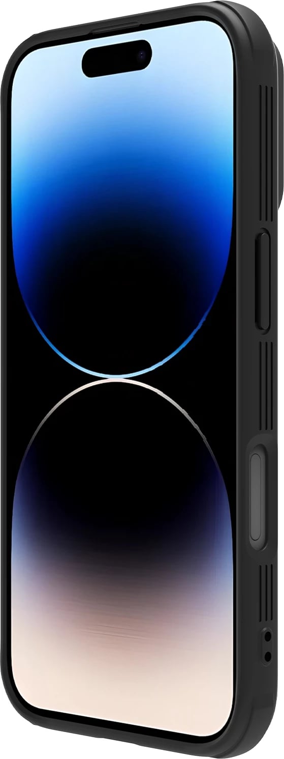 Mbështjellës Nillkin CamShield Pro Magnetic për iPhone 16, i zi Mbështjellës Nillkin CamShield Pro Magnetic për iPhone 16, i zi