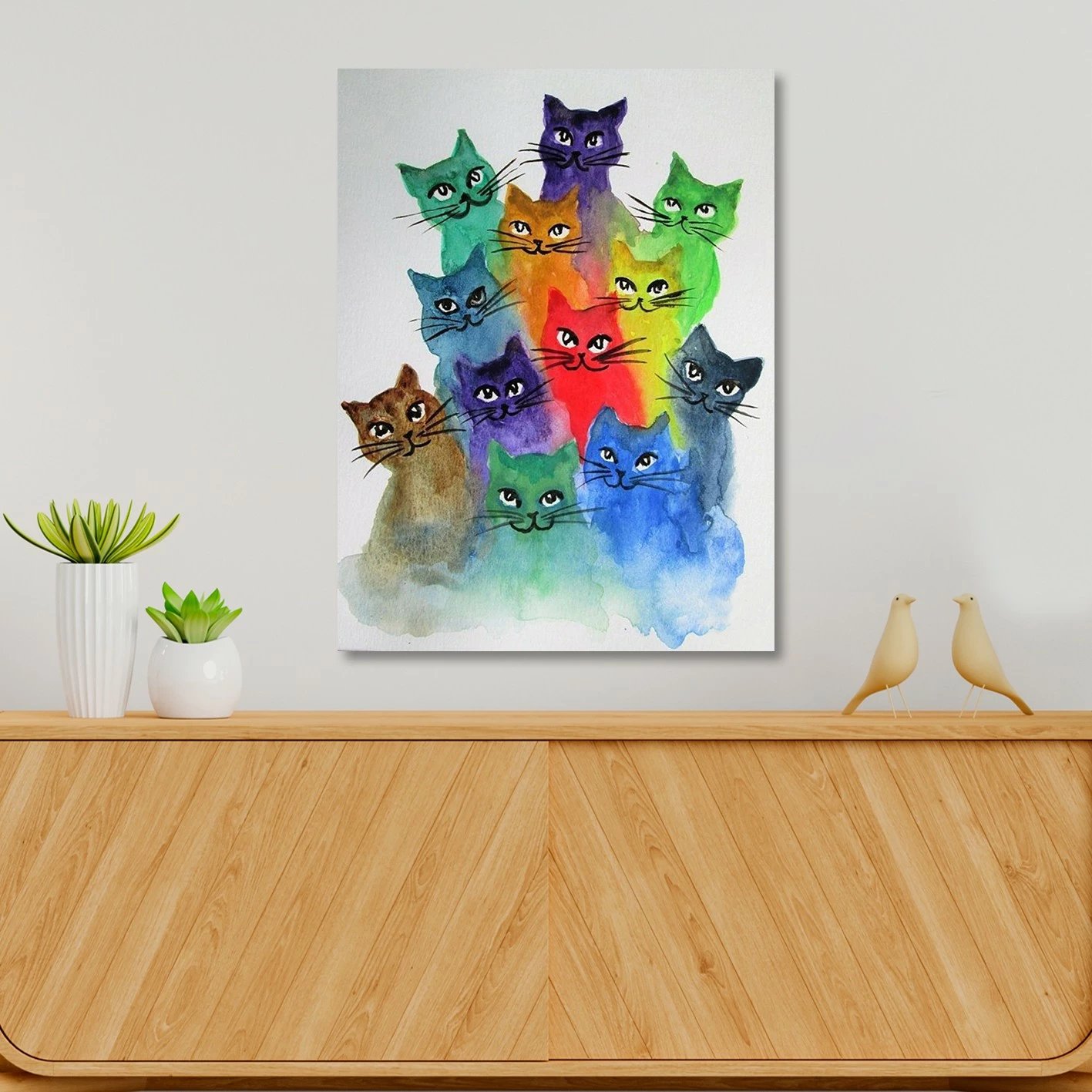 Pikturë dekorative në kanavacë, shumëngjyrëshe, Wallity KNV4400_3040, 30x40cm