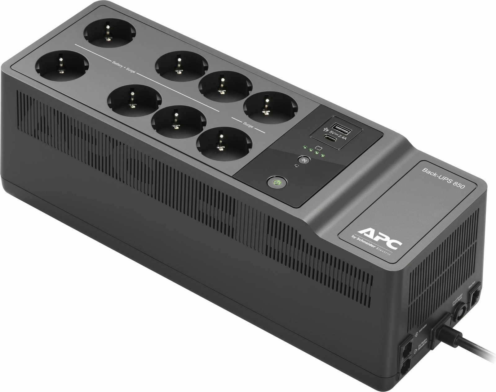 UPS APC Back-UPS BE850G2-GR, 850VA, 2 USB, 8 prizë, e zezë