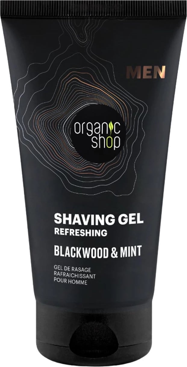 Xhel për rroje për meshkuj Organic Shop Blackwood & Mint 150ml