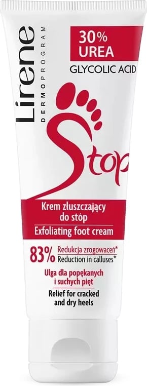Krem eksfoliues për këmbë Lirene për femra 75ml