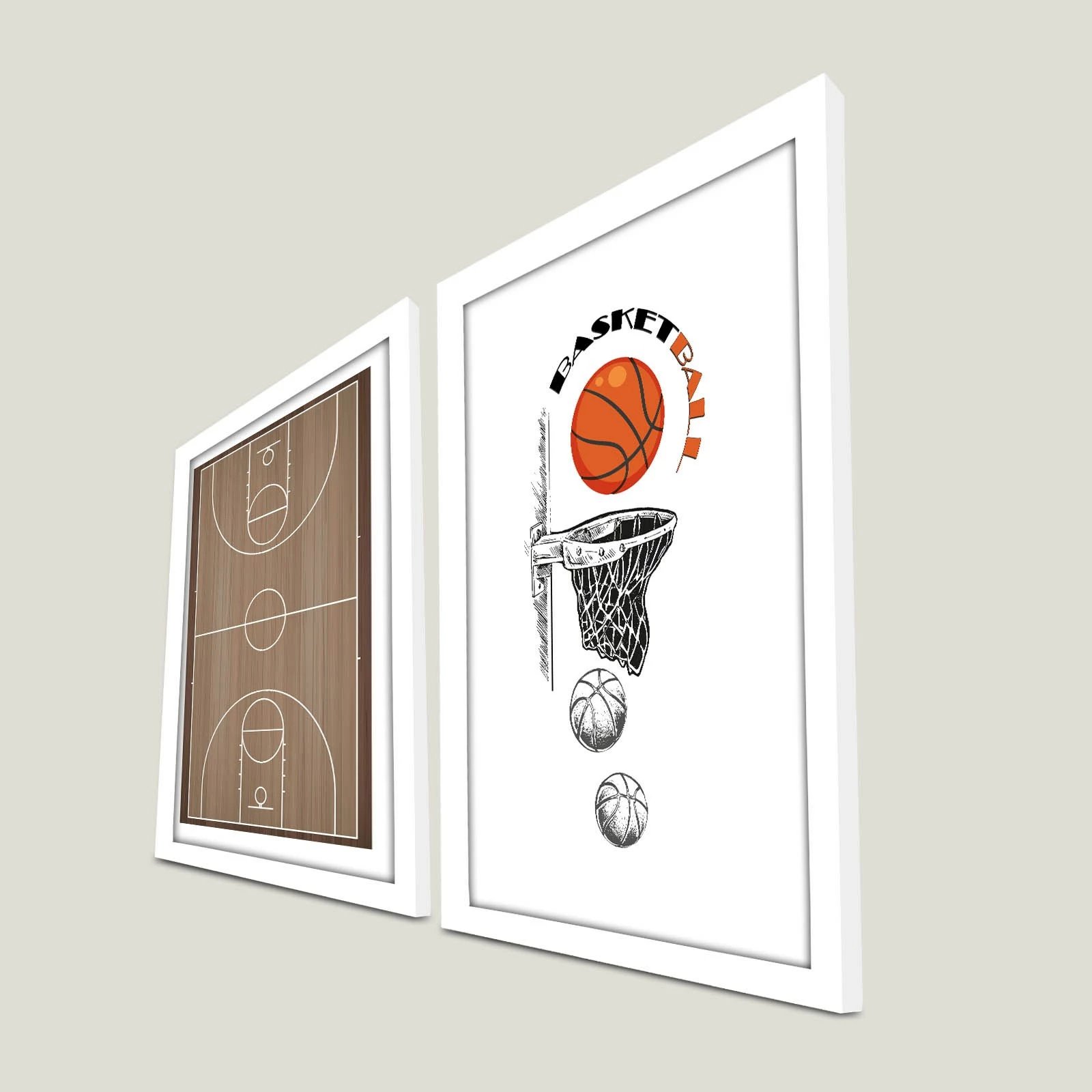 Piktura dekorative me kornizë MDF (2 copë), Wallity, 2P3853BCT-008