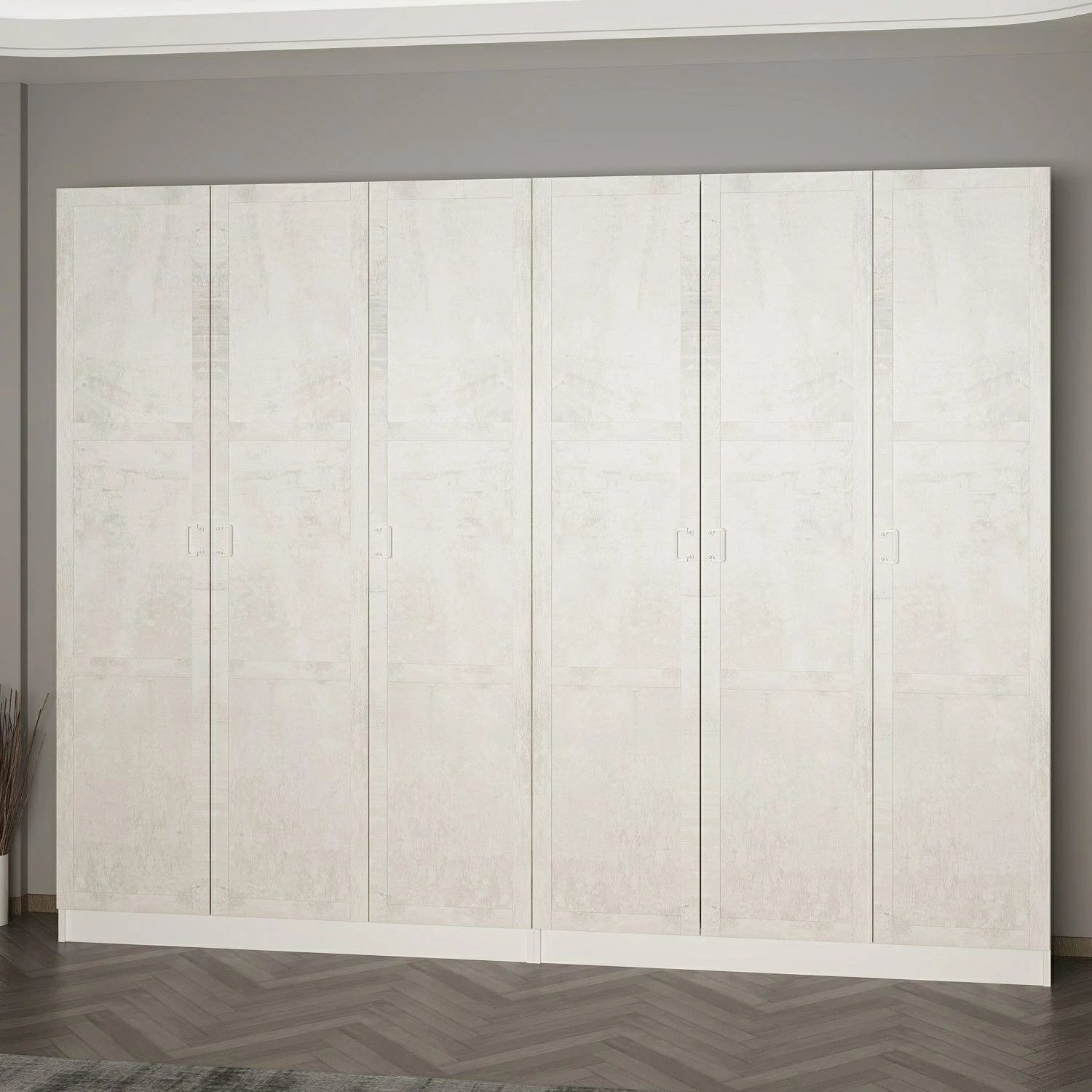 Stendë korridori Skye Decor, Noah, e bardhë, 270x210x35cm, 6 pjesë